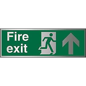 Seco Fire Action med"Do Not Use lyft skylt 1,5 mm borstat aluminiumkomposit 300mm x 100mm