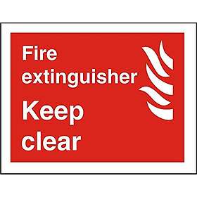 Seco Fire Action med "Do Not Use lyft skylt Självhäftande vinyl 200mm x 150mm
