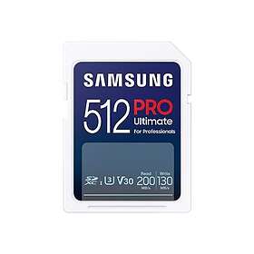 Samsung Pro Ultimate SDXC Class 10 UHS-I U3 V30 200/130MB/s 512GB