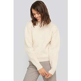 NA-KD High Neck Ribbed Knitted Sweater (Women's)