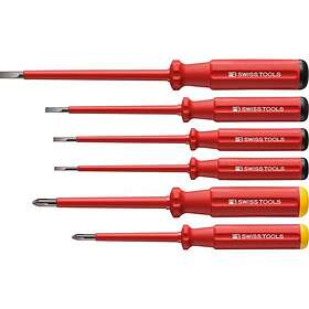 PB Swiss Tools Skruvmejselsats VDE Classic 6-delar Spår /Ph