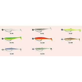 Swimy Pompei Shad Soft Lure 100 Mm+cheburashka Rigged 7g Flerfärgad