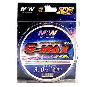 M&W International G-max 300 M Braided Line Guld 0,500 mm