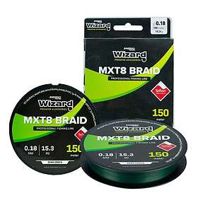 Wizard Energoteam Mxt8 150 M Braided Line Durchsichtig 0,180 mm
