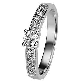 Kohinoor 033-210V-49 Diamantring vitguld Margit 18