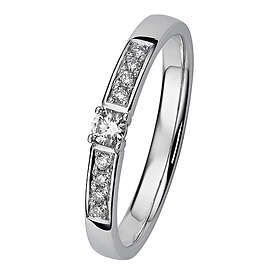 Kohinoor 033-210V-13 Diamantring vitguld Margit 17½