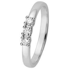 Kohinoor 033-216V-21 Diamantring vitguld Estelle 17½