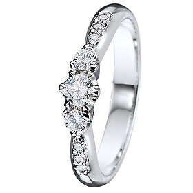 Kohinoor 033-235V-31 Diamantring vitguld Helene 21½