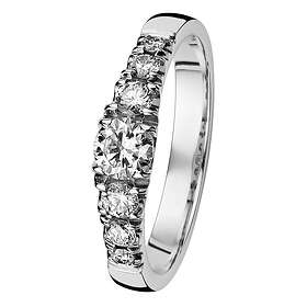 Kohinoor 033-244v-60 Diamantring vitguld Cristal 18