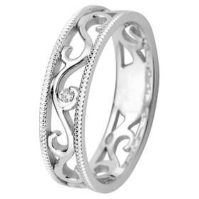 Kohinoor 033-252V-02 Diamantring vitguld Laurel 19