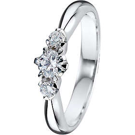 Kohinoor Helene 033-235V-25 Diamantring, Vitguld 16