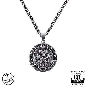 Northern Viking Jewelry Rune Wolf Paw hänge NVJ-H-RS061