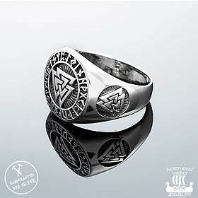 Northern Viking Jewelry Valknut ring NVJ-H-SO003-220