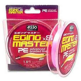 ASSO 8x Eging Master 120 M Braided Line Durchsichtig 0,128 mm