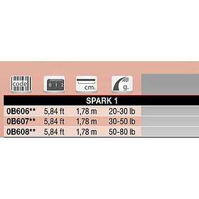 Tubertini Spark 1 Trolling Rod Silver 1,78 m 50-80 Lbs
