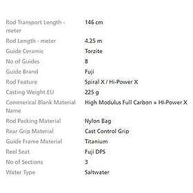 Shimano Aero Technium Cmp Low Rider Surfcasting Rod Silver 4,20 m 200g