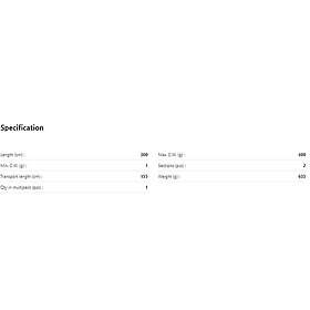 Mikado Cat One Distance Leader Catfish Rod Silver 3,00 m 400g