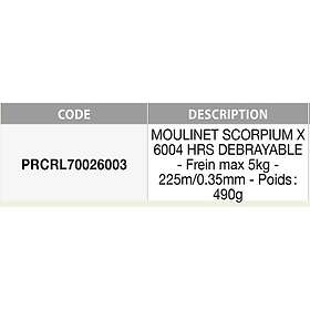 Prowess Scorpium X Hrs Carpfishing Reel Silver 6004