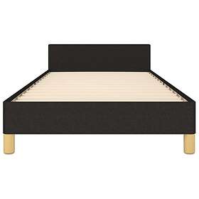 vidaXL cadre de lit med huvudgavel svart 80x200 cm tyg 3124849