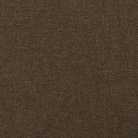 vidaXL Ramsäng med madrass mörkbrun 140x190 cm tyg 3136432