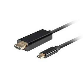 Lanberg USB-C till HDMI Kabel 4k 60Hz Svart 0,5m