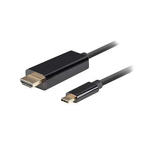 Lanberg USB-C till HDMI Kabel 4k 60Hz Svart 1,8m
