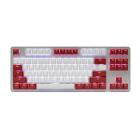 Tai-Hao PBT Doubleshot Shine-through 114-Key Keycap Set Red Alarm