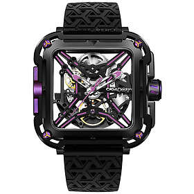 CIGA Design X Series Neon Purple Automatic Skeleton X011-BLPL-W25BK