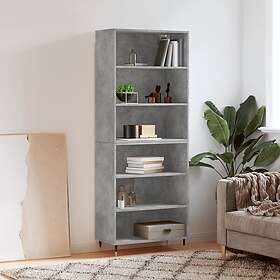 vidaXL Högskåp betonggrå 69.5x32.5x180 cm konstruerat trä 3189553