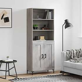 vidaXL Högskåp Grå Sonoma 69,5x34x180 cm konstruerat trä 3189963