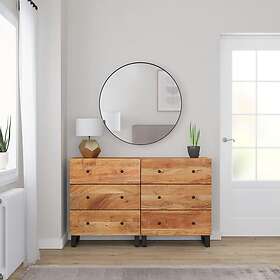 vidaXL Skänkar 2 st 60x33x75 cm massivt akaciaträ 3143636