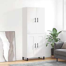 vidaXL Högskåp vit 69.5x34x180 cm konstruerat trä 3195811