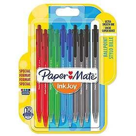 Paper Mate Kulspetspennor InkJoy 100RT, 10-pack