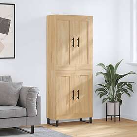 vidaXL Högskåp sonoma-ek 69.5x34x180 cm konstruerat trä 3199708
