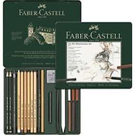 Faber-Castell: Konstnärsset PITT Monochrome Set metalletui 21 delar