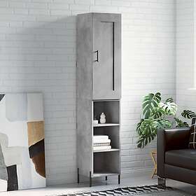 vidaXL Högskåp betonggrå 34.5x34x180 cm konstruerat trä 3200333