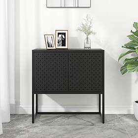 vidaXL Skänk svart 75x35x75 cm stål 335871