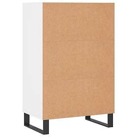 vidaXL Högskåp Vit 57x35x90 cm Konstruerat trä