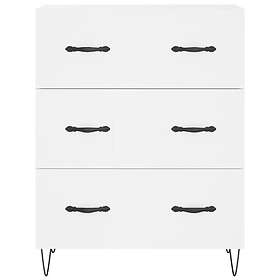 vidaXL Skåp vit 69,5x34x90 cm konstruerat trä 827844