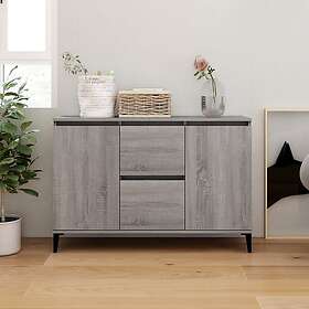 vidaXL Skänk grå sonoma 104x35x70 cm konstruerat trä 815166