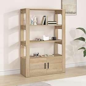 vidaXL Skänk sonoma-ek 80x30x119.5 cm konstruerat trä 819471