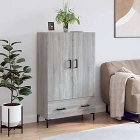 vidaXL Highboard Grå Sonoma 69.5x31x115 cm Konstruert Tre