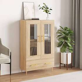 vidaXL Högskåp sonoma-ek 69,5x31x115 cm konstruerat trä 828287