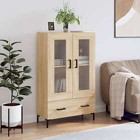 vidaXL Högskåp sonoma-ek 69.5x31x115 cm konstruerat trä 828303