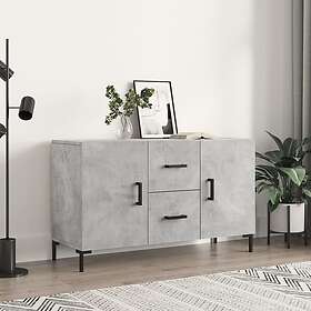 vidaXL Skänk betonggrå 100x36x60 cm konstruerat trä 828176