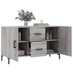 vidaXL Skänk grå sonoma 100x36x60 cm konstruerat trä 828178