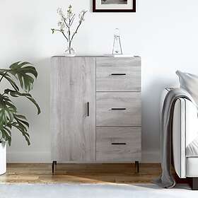 vidaXL Skänk grå sonoma 69.5x34x90 cm konstruerat trä 827938