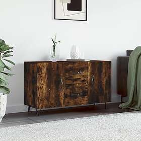 vidaXL Skänk rökfärgad ek 100x36x60 cm konstruerat trä 828169