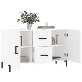 vidaXL Skänk vit 100x36x60 cm konstruerat trä 828172