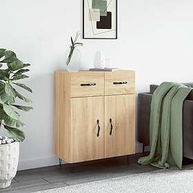 vidaXL Skänk sonoma-ek 69.5x34x90 cm konstruerat trä 827975